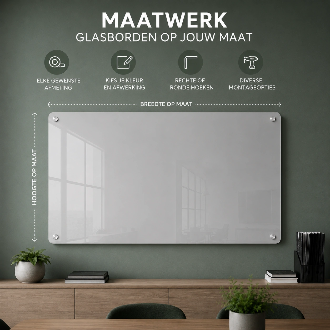 Glasborden op maat