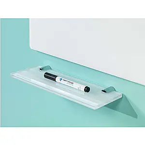 Glasbord Premium, verborgen ophang, magneethoudend, wit 60x90 cm