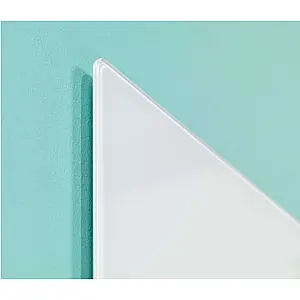 Glasbord Premium, verborgen ophang, magneethoudend, wit 60x90 cm